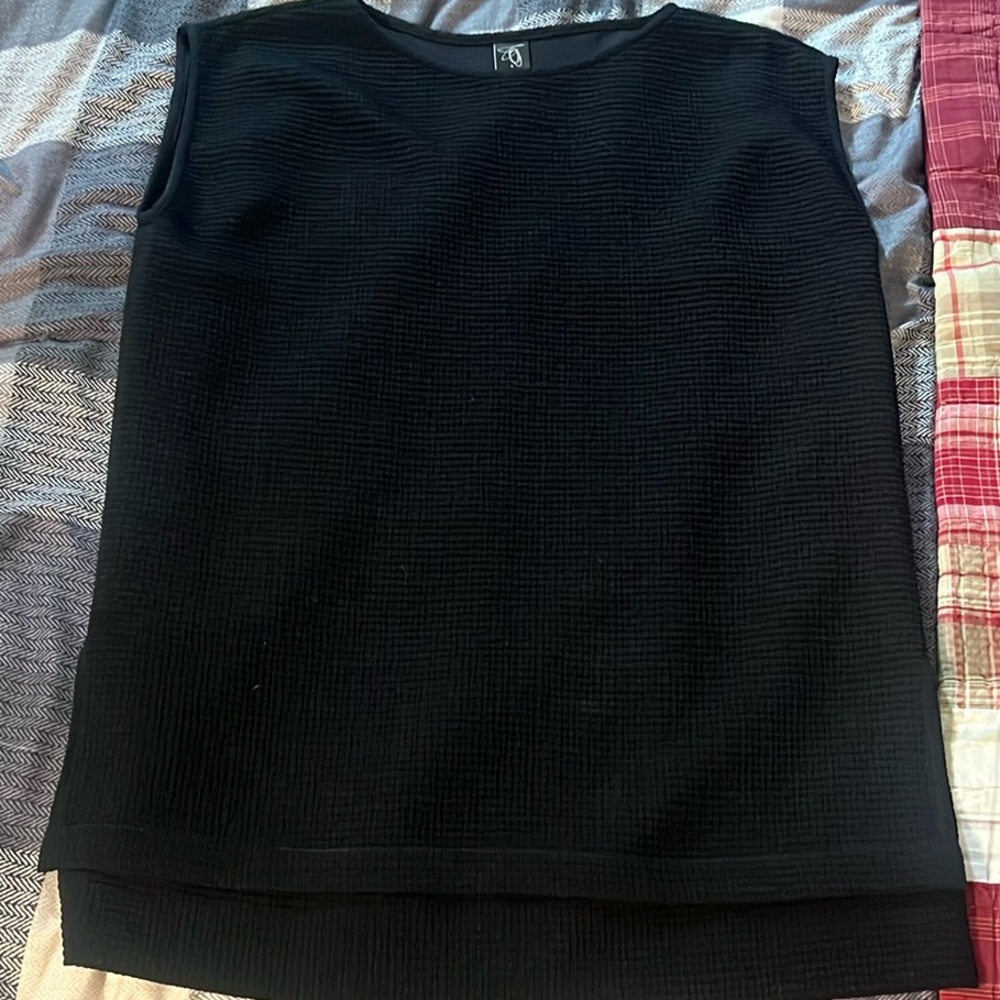 Zero + Maria Cornejo Black Textured Tunic